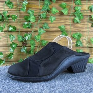 Portlandia Women  Mule Black‎ Leather Sz 40 Medium Gently Used 2025